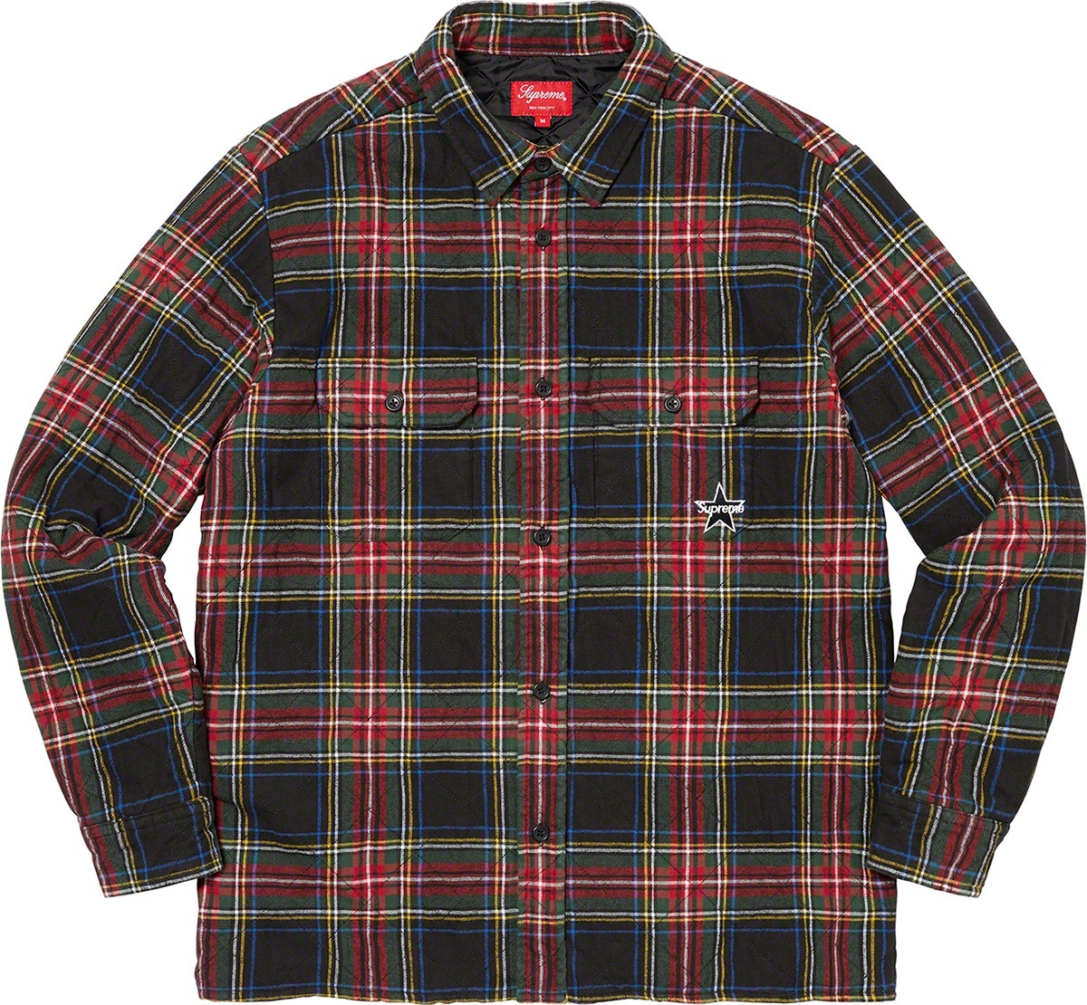 Quilted Plaid Flannel Shirt view 5